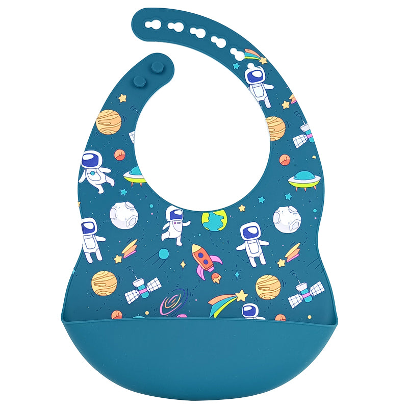 Space Explorer Silicone Baby Bib