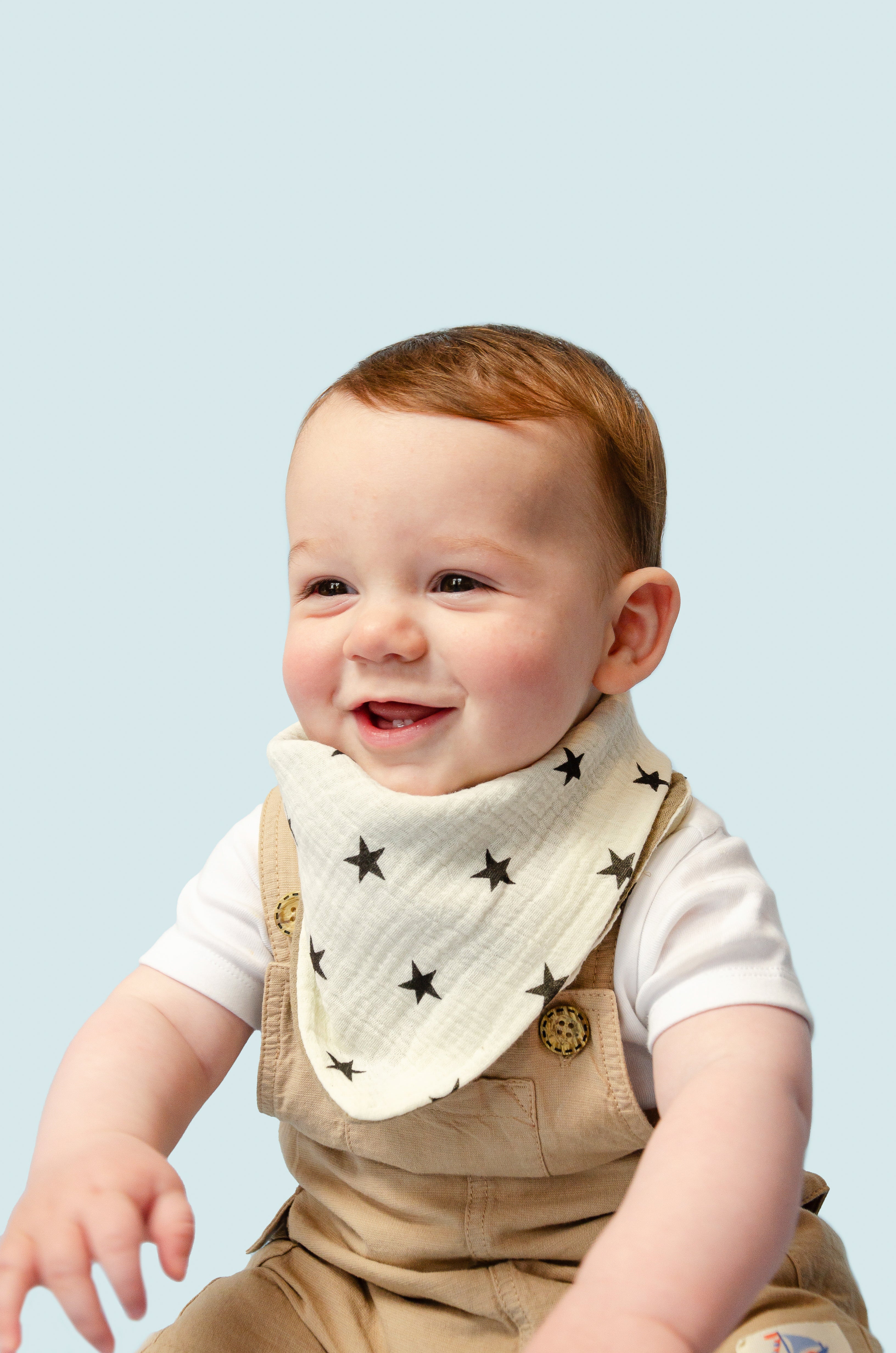 Starry Night Reversible Cotton Bandana Bib