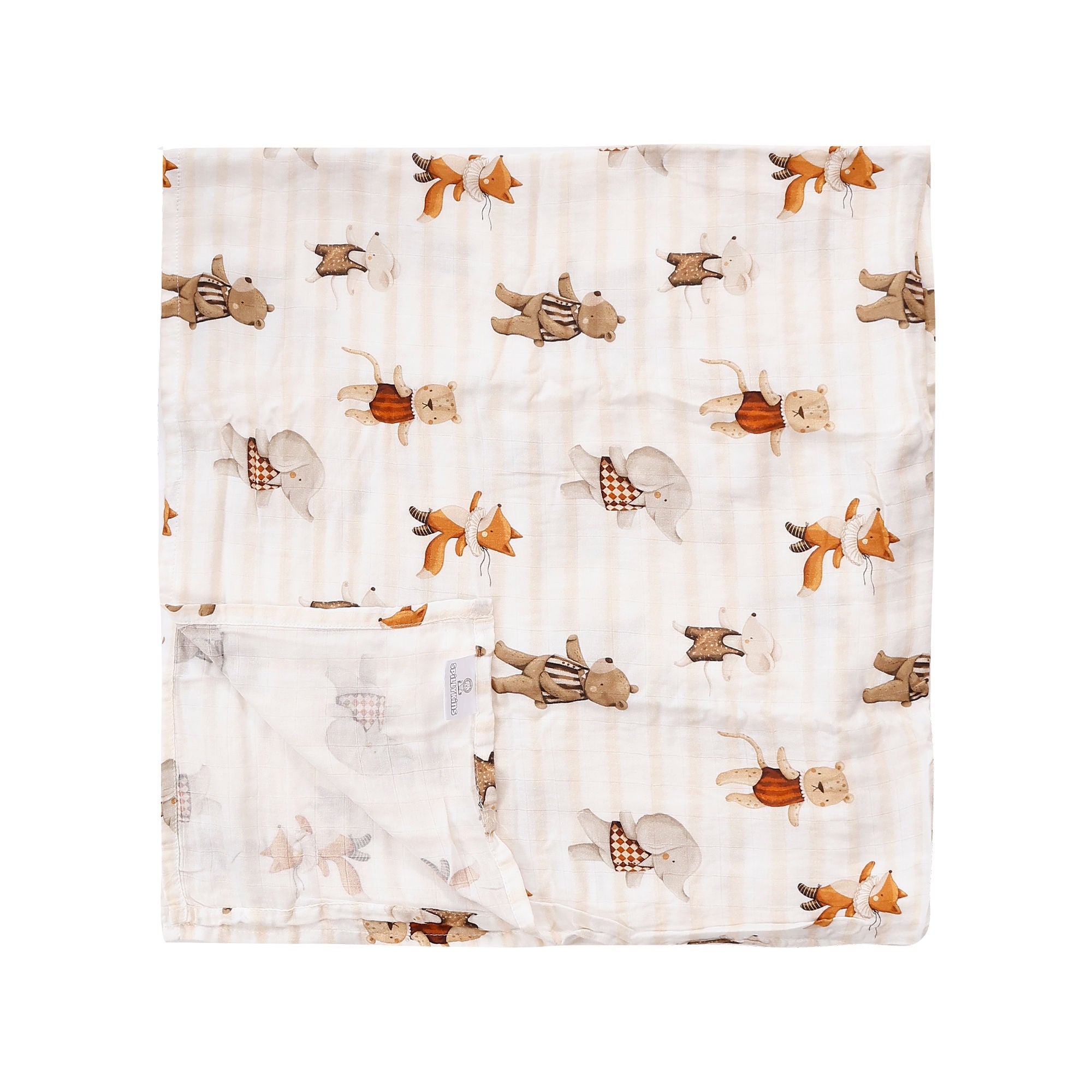 Under The Big Top Bamboo Cotton Swaddle