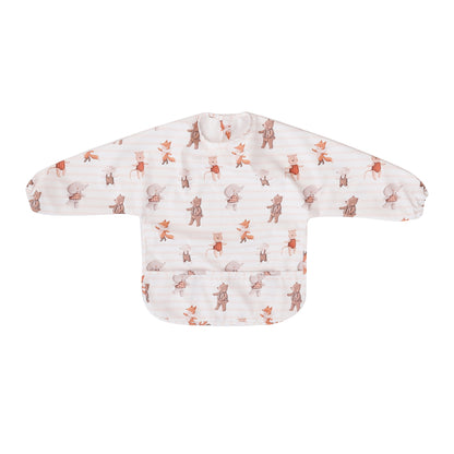 Circus Animals Long Sleeve Baby Bib
