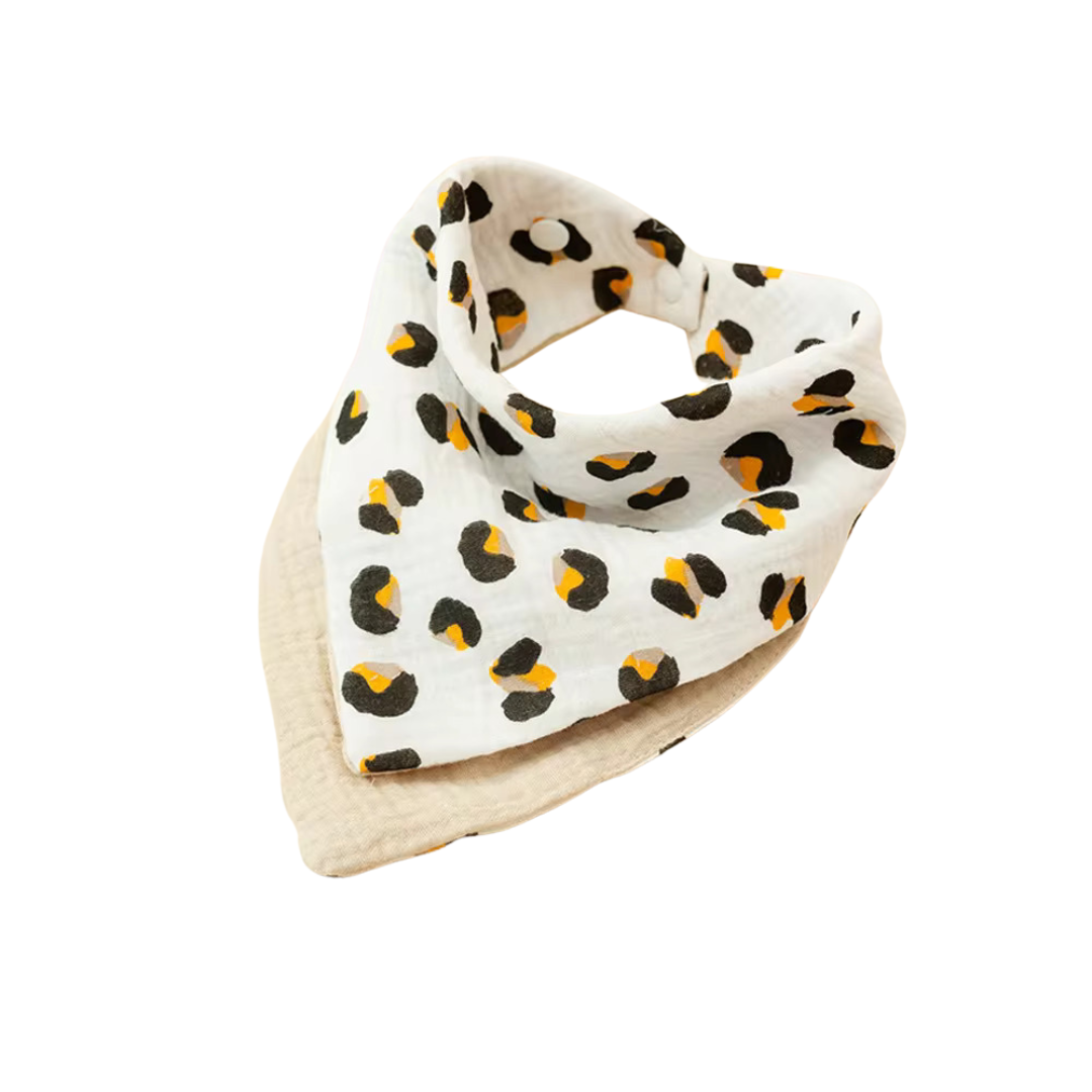Wild Safari Reversible Cotton Bandana Bib