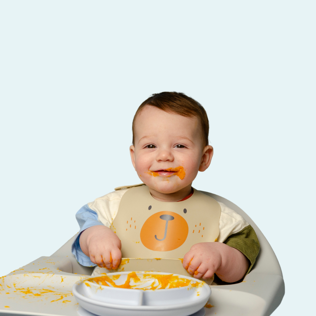 Bear Hugs Silicone Baby Bib