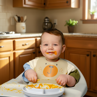 Bear Hugs Silicone Baby Bib