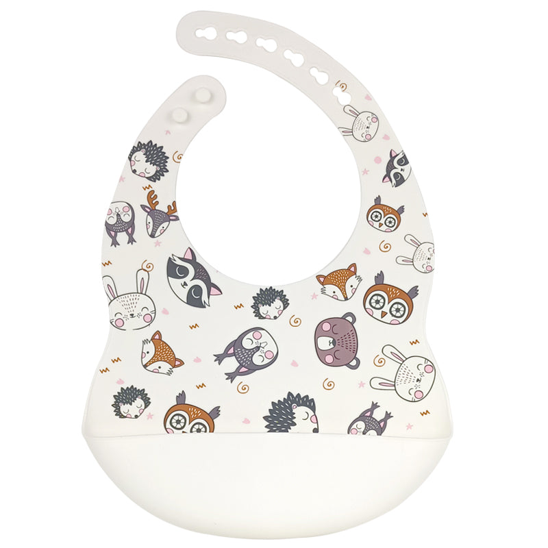 Woodland Friends Silicone Baby Bib