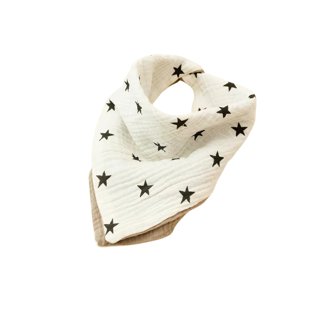 Starry Night Reversible Cotton Bandana Bib