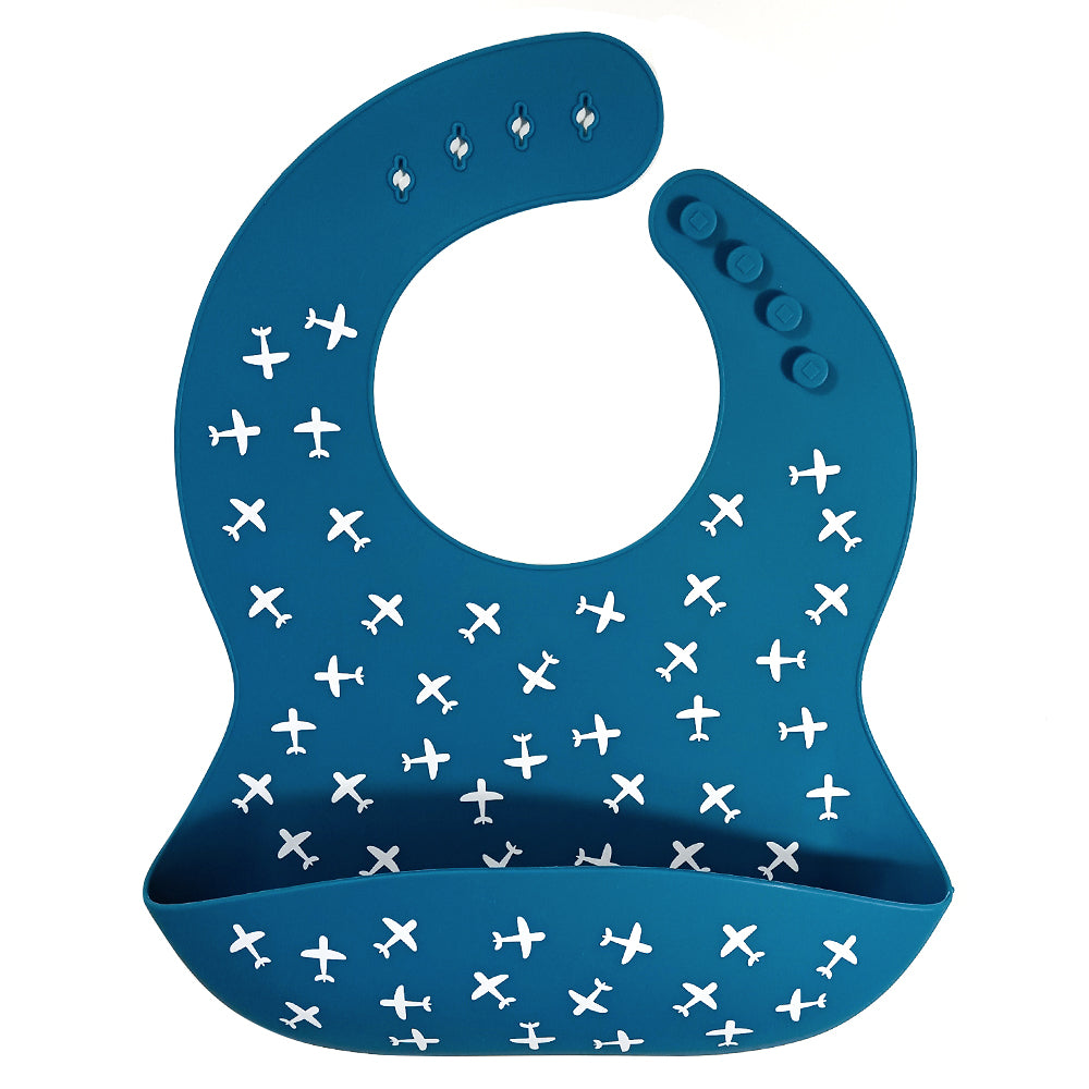 Sky High Silicone Baby Bib