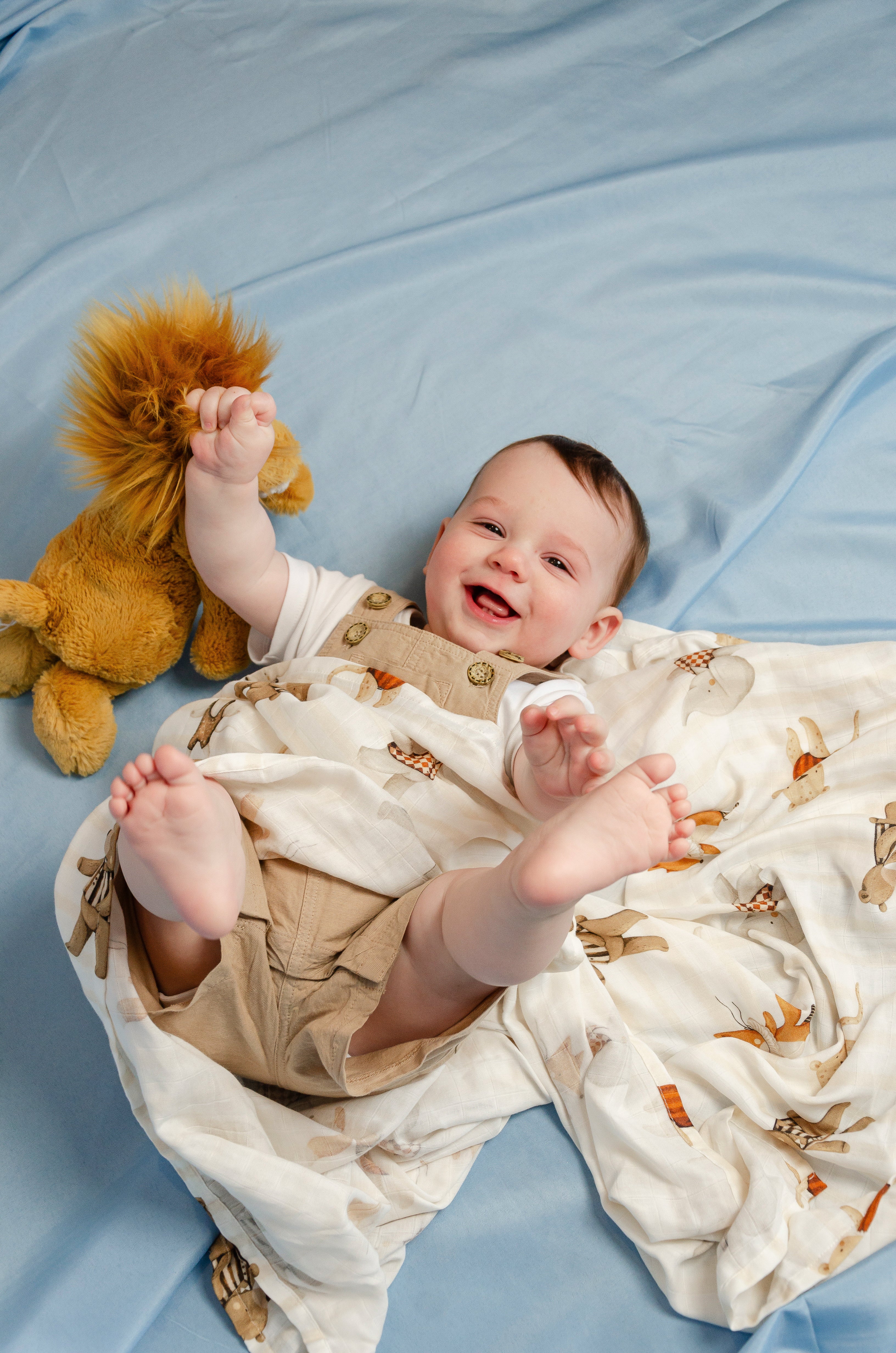 Under The Big Top Bamboo Cotton Swaddle