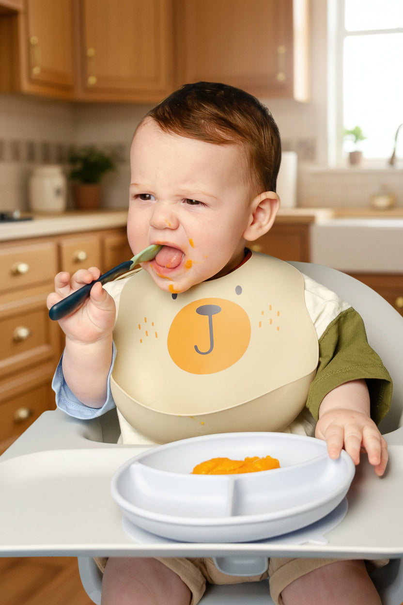 Bear Hugs Silicone Baby Bib