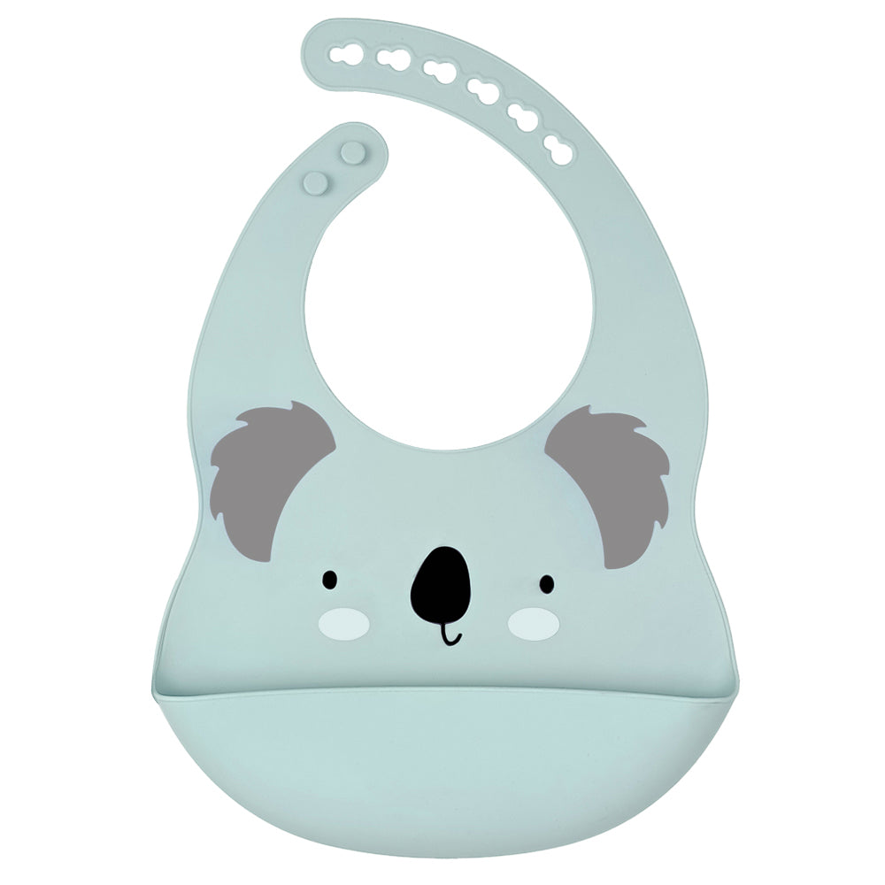 Cozy Koala Silicone Baby Bib