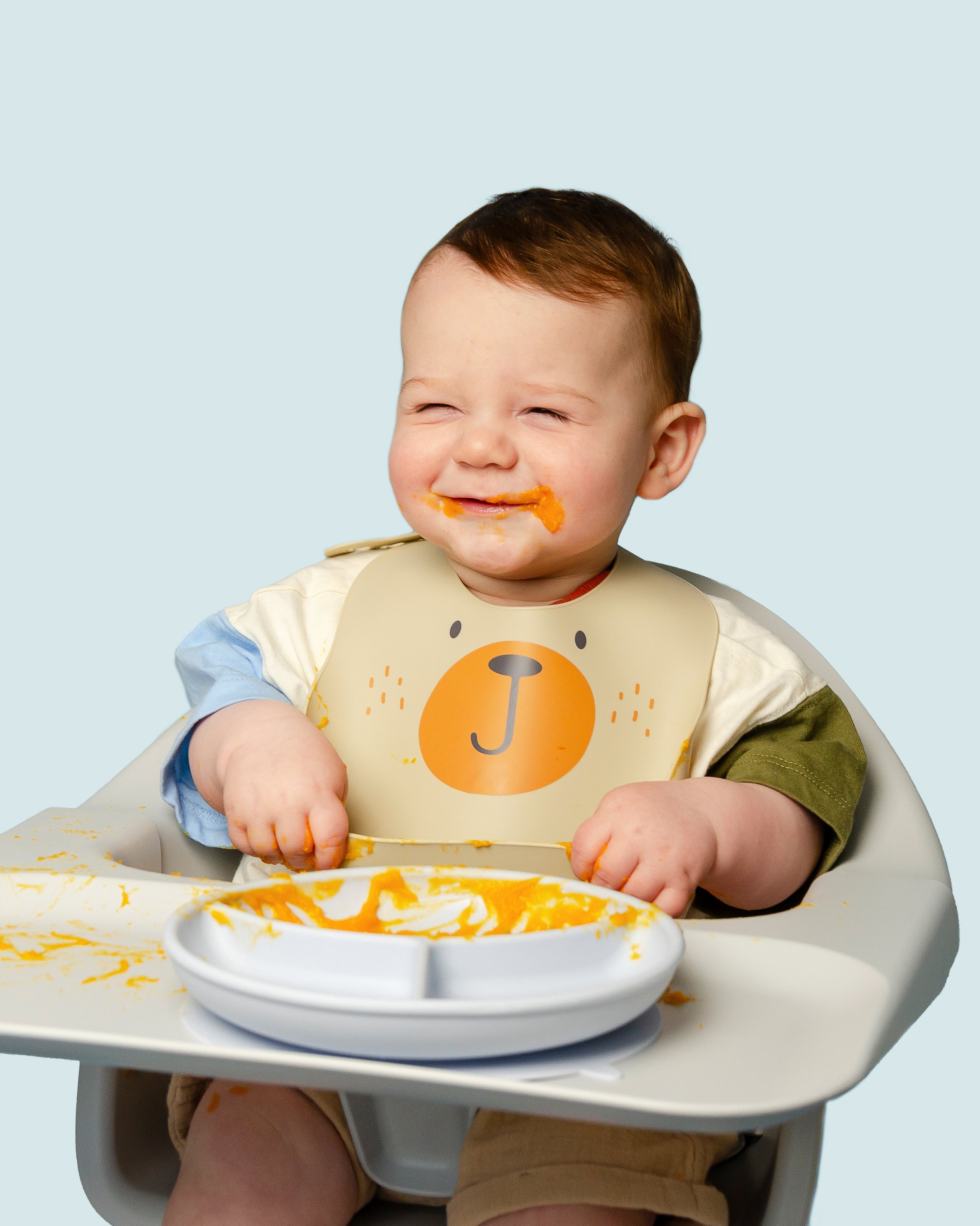 Bear Hugs Silicone Baby Bib