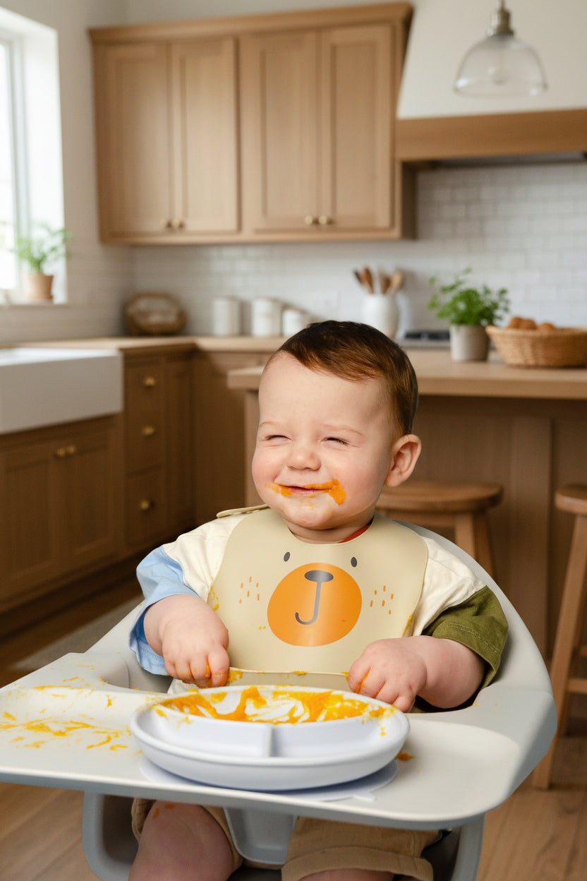 Bear Hugs Silicone Baby Bib