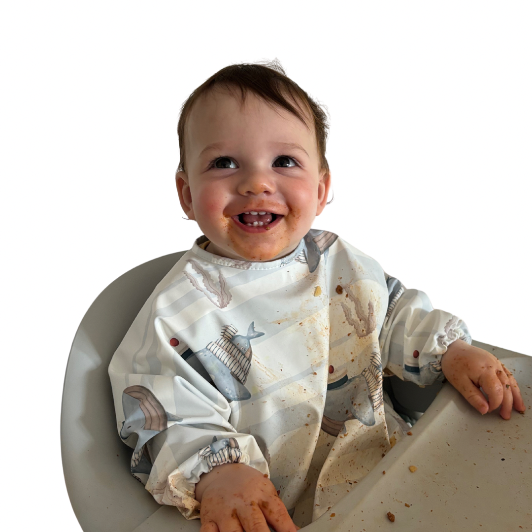 Whale Long Sleeve Bib