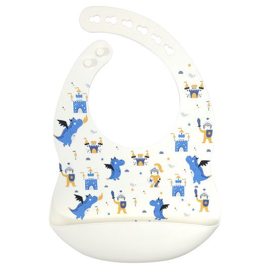 Dragon Knights Silicone Baby Bib