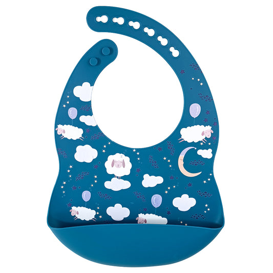 Dreamy Nights Silicone Baby Bib