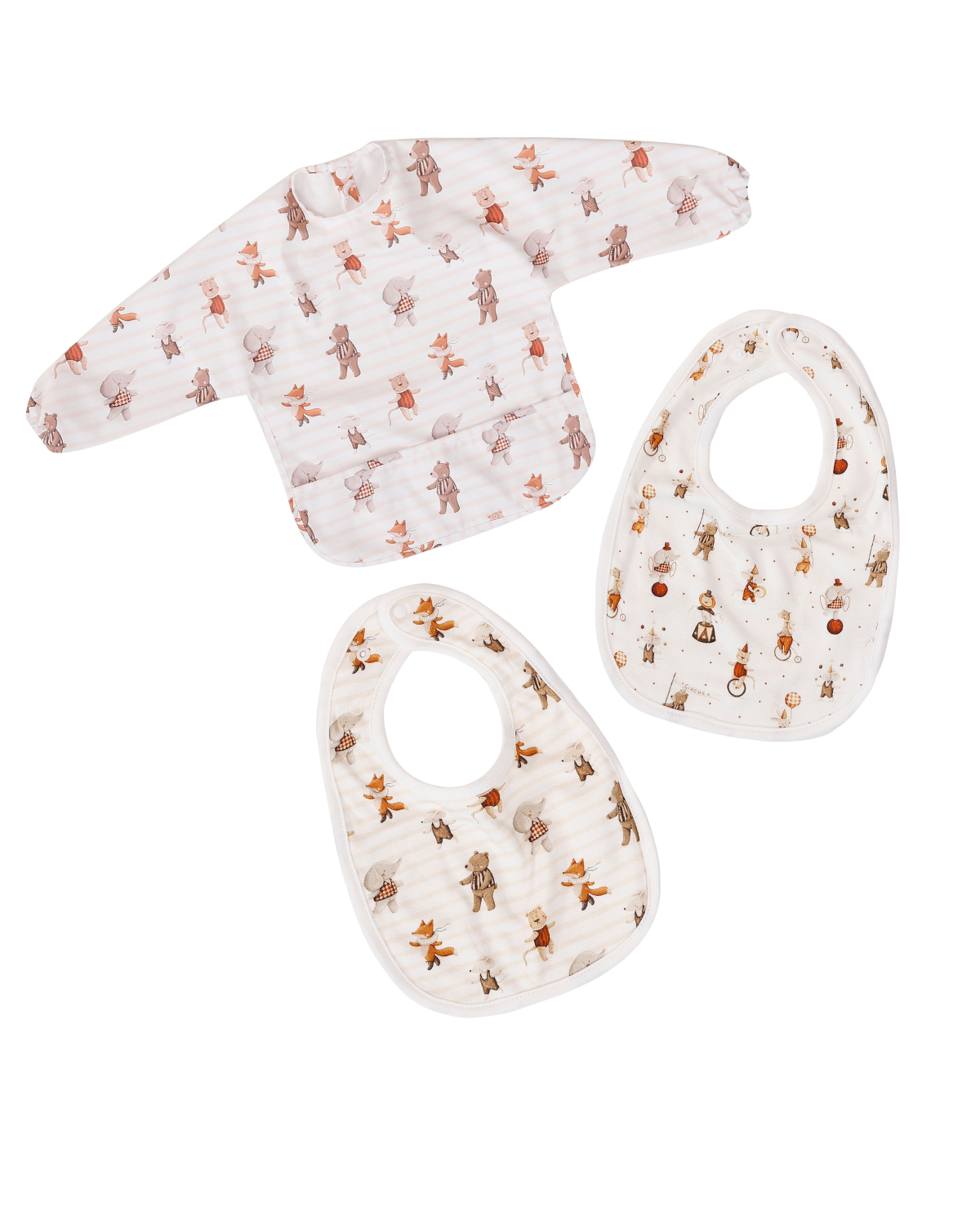 Circus Pals Bib Set