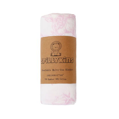 Pink Dreams Bamboo Cotton Swaddle