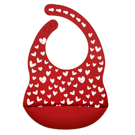 Heartful Love Silicone Baby Bib