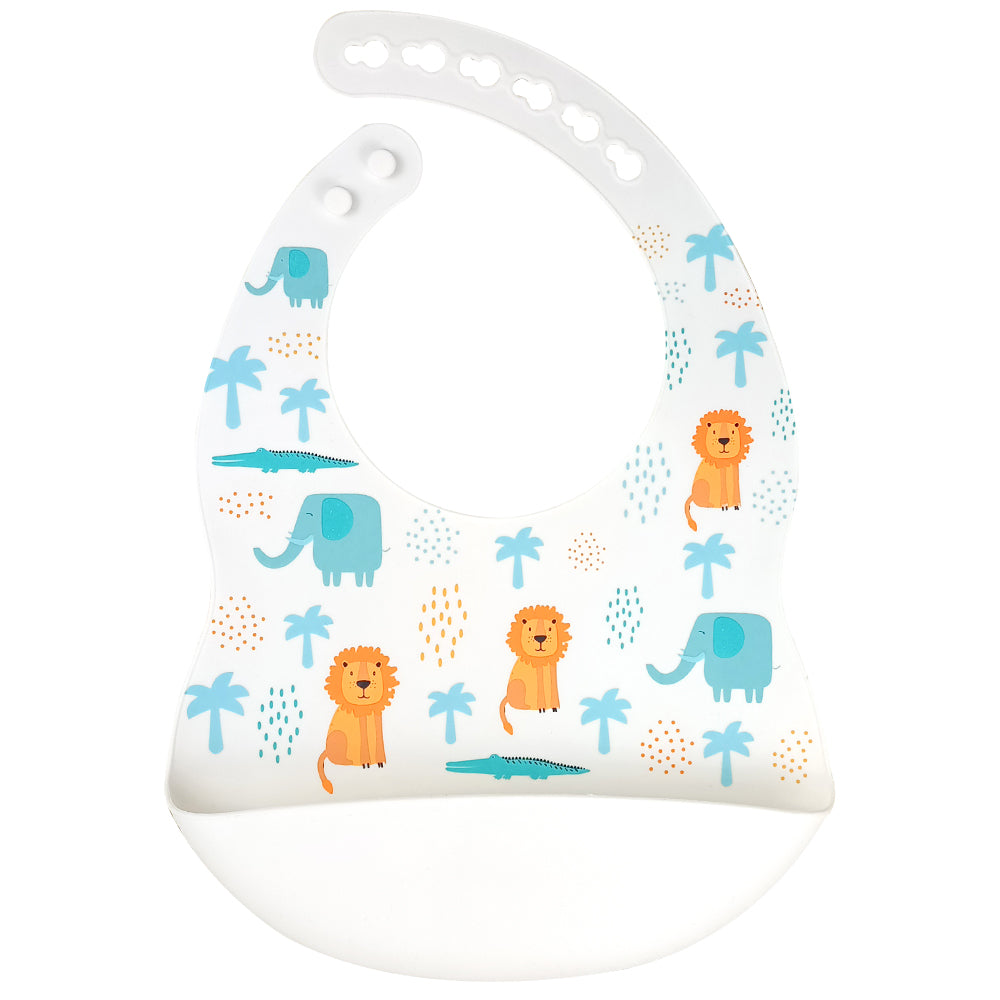 Safari Friends Silicone Baby Bib