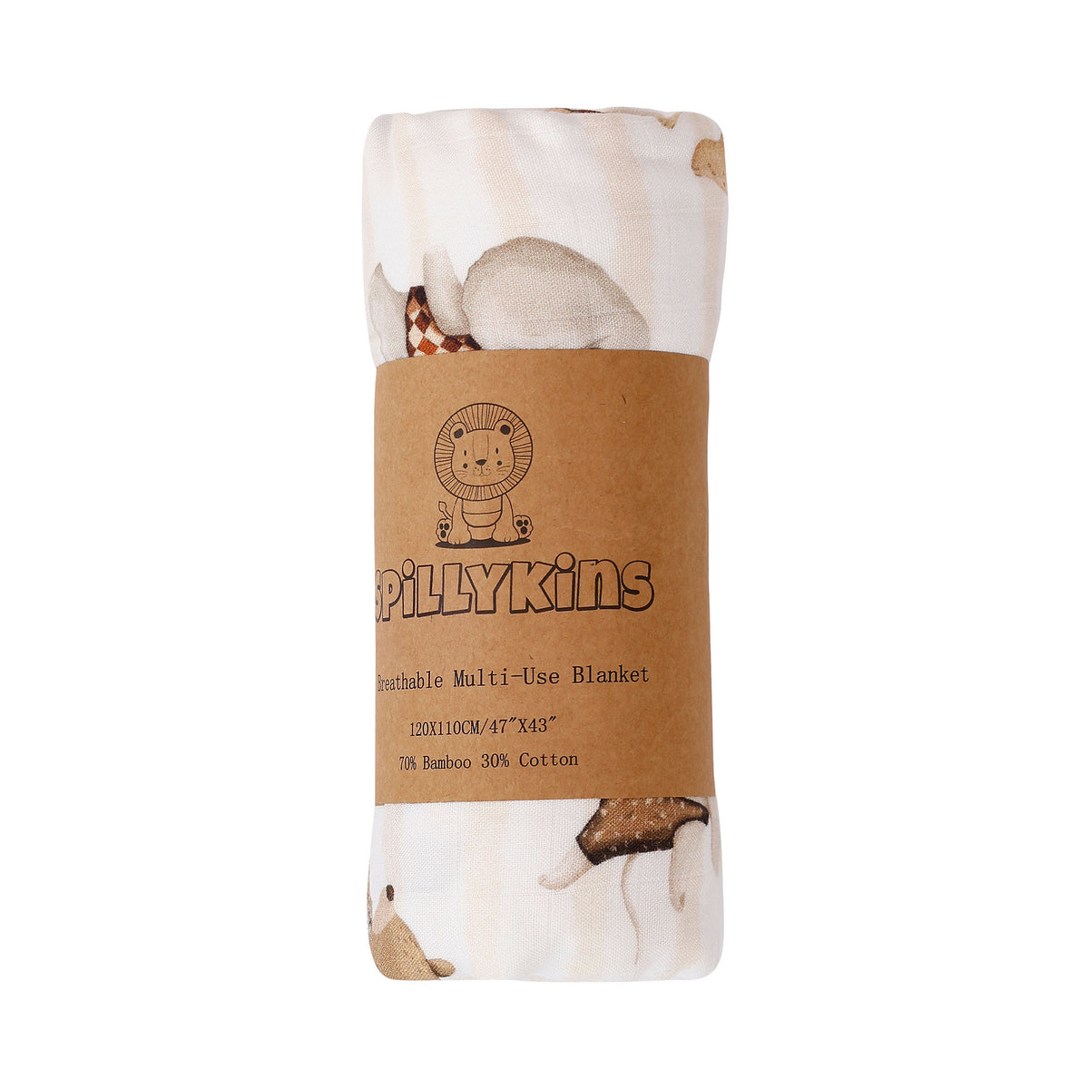 Under The Big Top Bamboo Cotton Swaddle