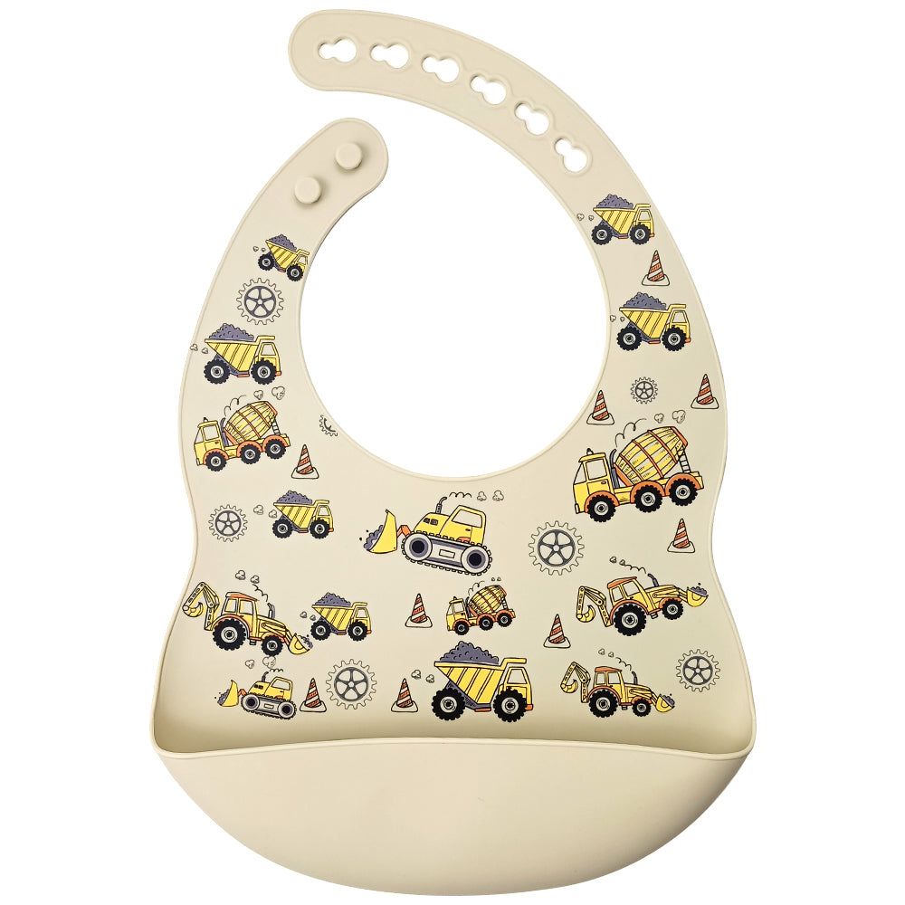 Construction Crew Silicone Baby Bib