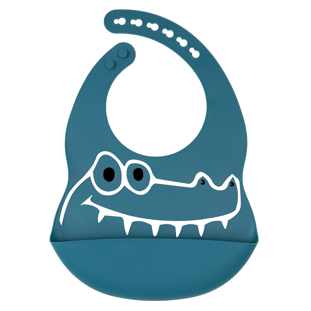 Giggly Gator Silicone Baby Bib