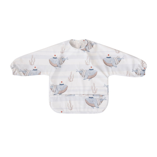 Whale Long Sleeve Bib